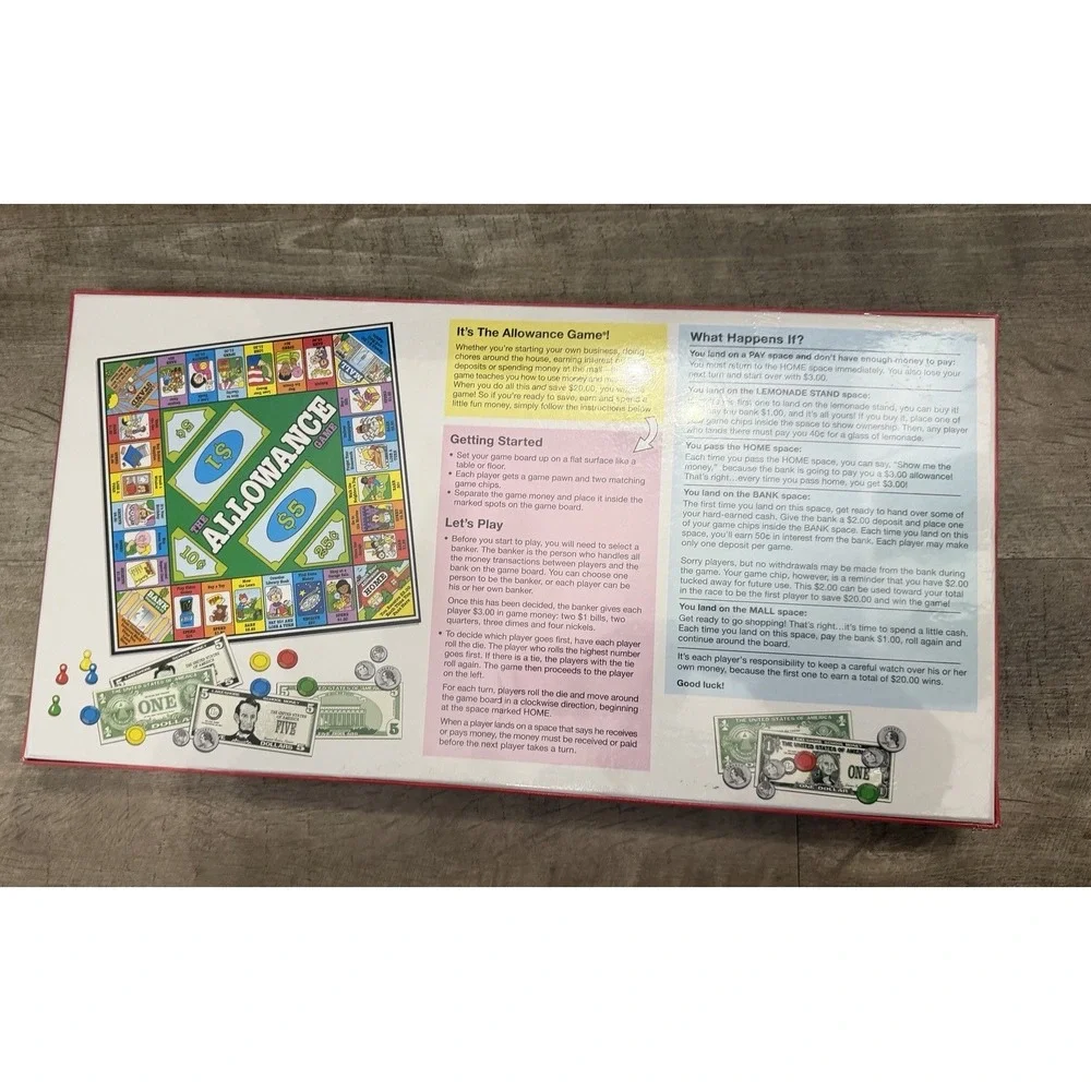 Lakeshore The Allowance Board Game Educational Teach‎ Kids Money Management! NEW